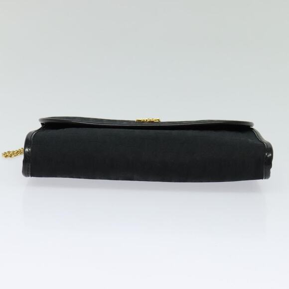 DIOR Trotter Canvas Chain Shoulder Bag Brown Gold - Picture 9 of 12